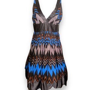 ZARA 100% Silk Cocktail Dress V Neck Sleeveless Women’s Cocktail Dress Mini Smal